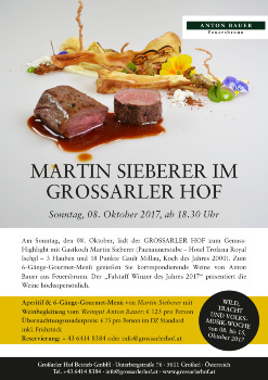 Wine and Dine mit Martin Sieberer im Grossarler Hof